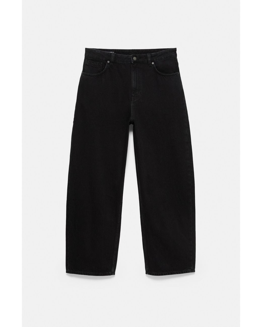Pull&Bear Gray Relaxed Fit Baggy Jeans for men