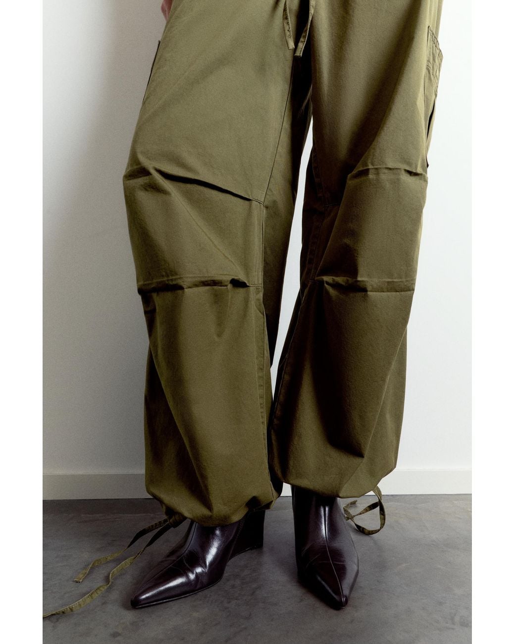 Pull&Bear Multicolor Cargo Parachute Trousers