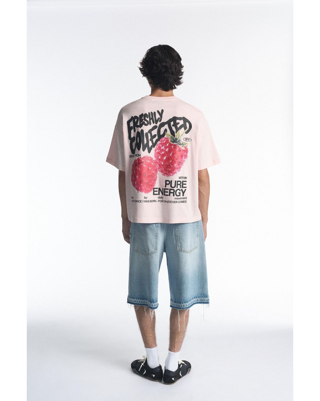 Pull&Bear Pink Stwd Graphic T-Shirt for men
