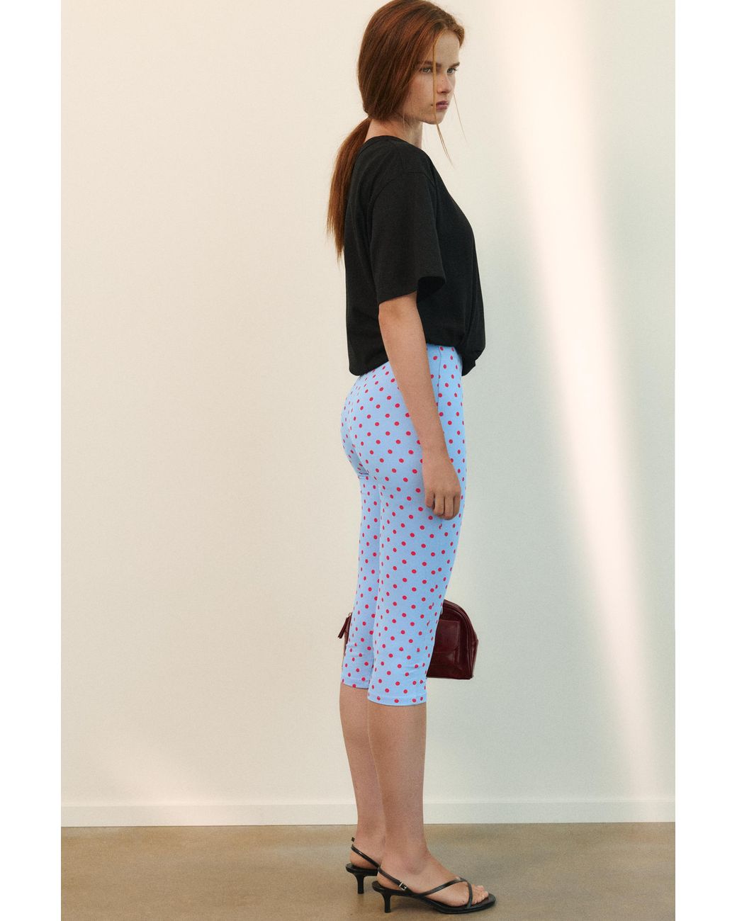 Pull&Bear Capri Legging Met Stippen in het Multicolor