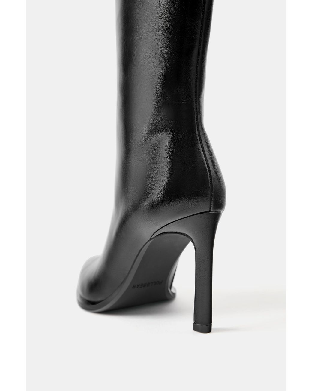 Pull&Bear Black High-Heel Boots
