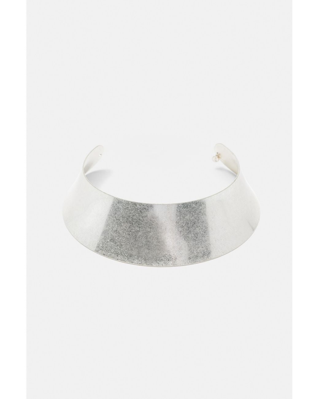 Pull&Bear Metallic Wide Smooth Choker Necklace