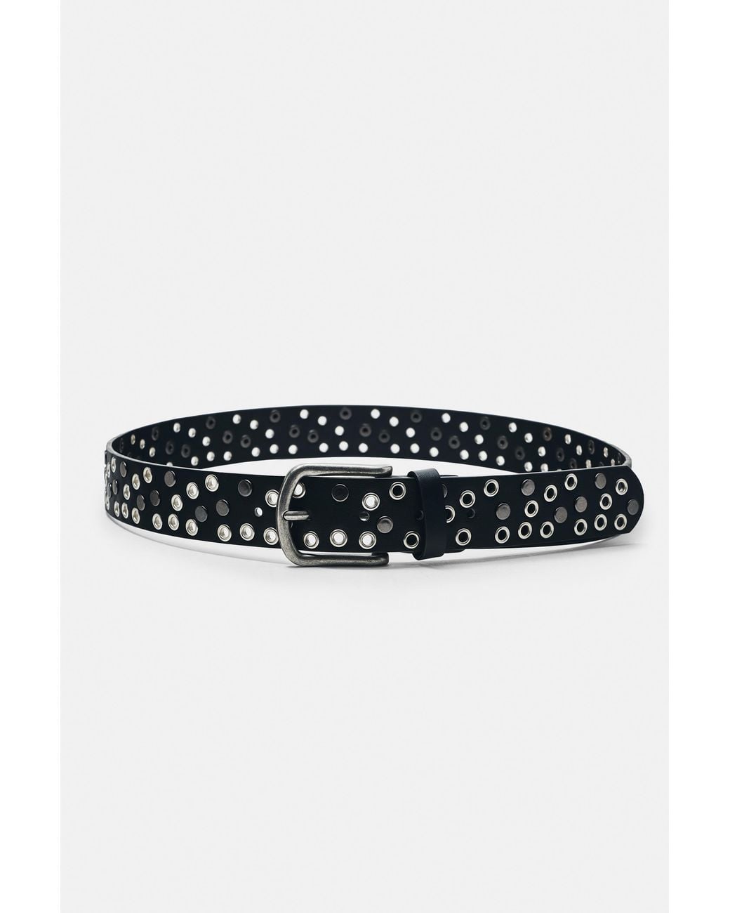 Pull&Bear Black Eyelet Belt for men