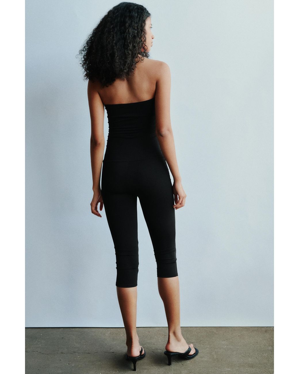 Pull&Bear Black Strapless Jumpsuit