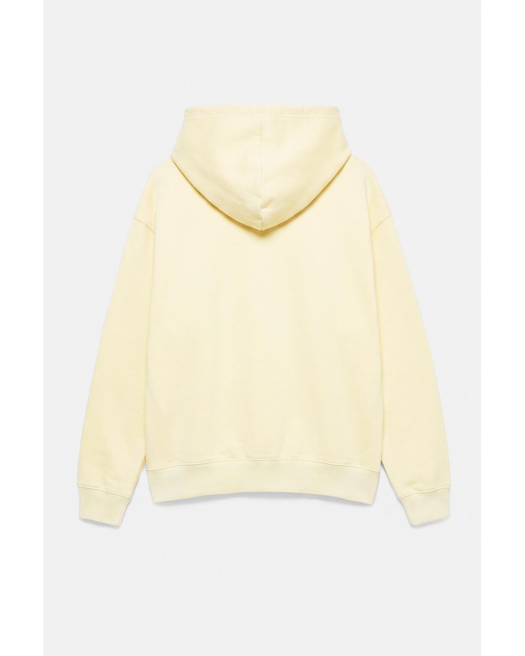 Pull&Bear Natural Basic Hooded Sweatshirt for men