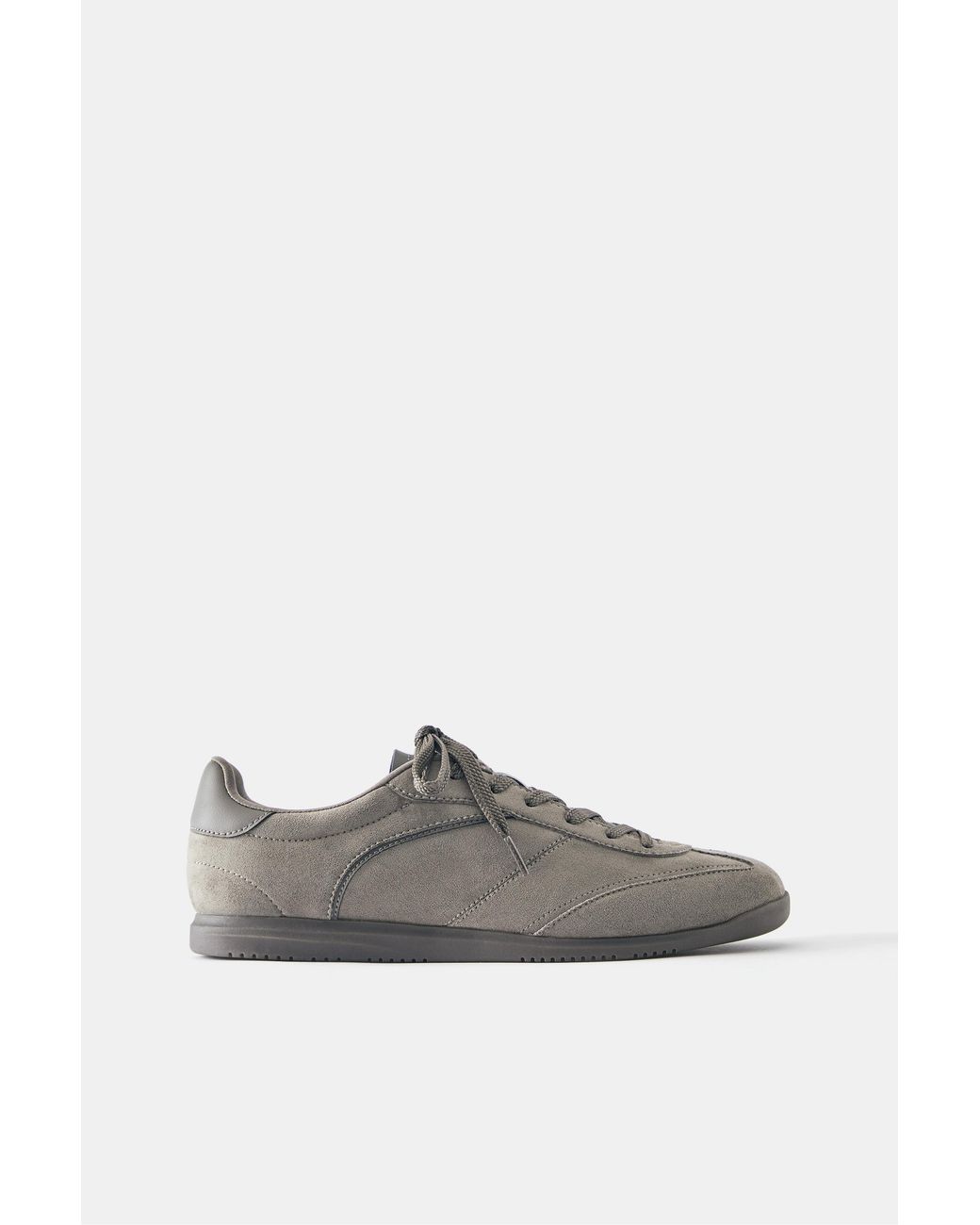 Pull&Bear Gray Slim Fit Trainers for men