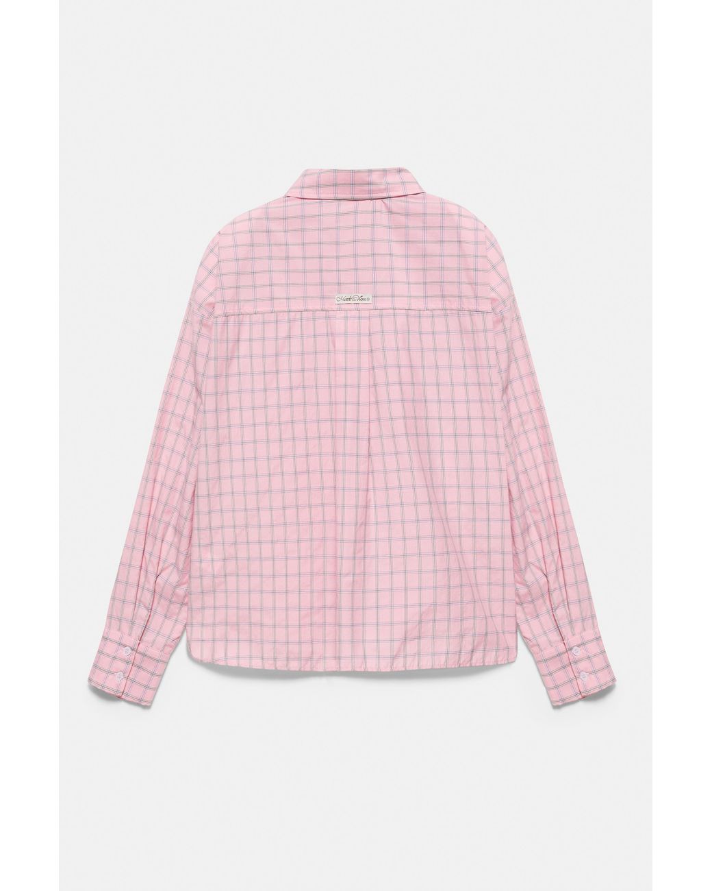 Pull&Bear Pink Check Pocket Shirt