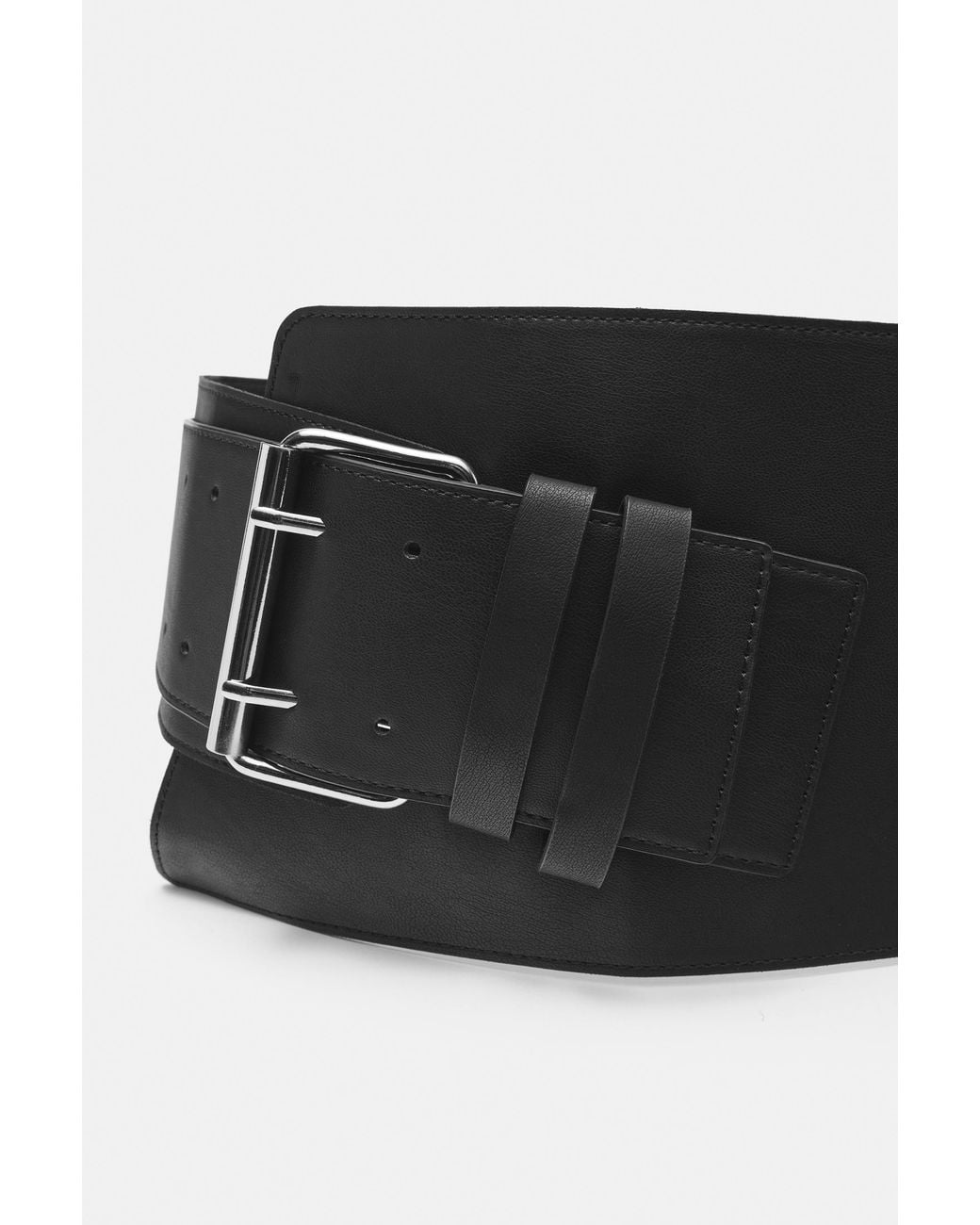 Pull&Bear Black Breiter Gürtel