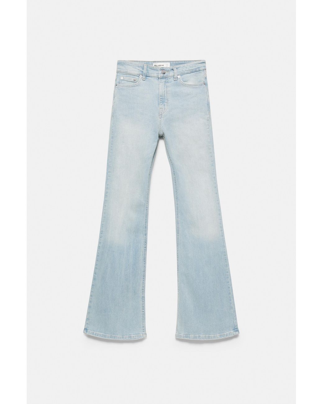 Pull&Bear Blue Skinny Flared Jeans