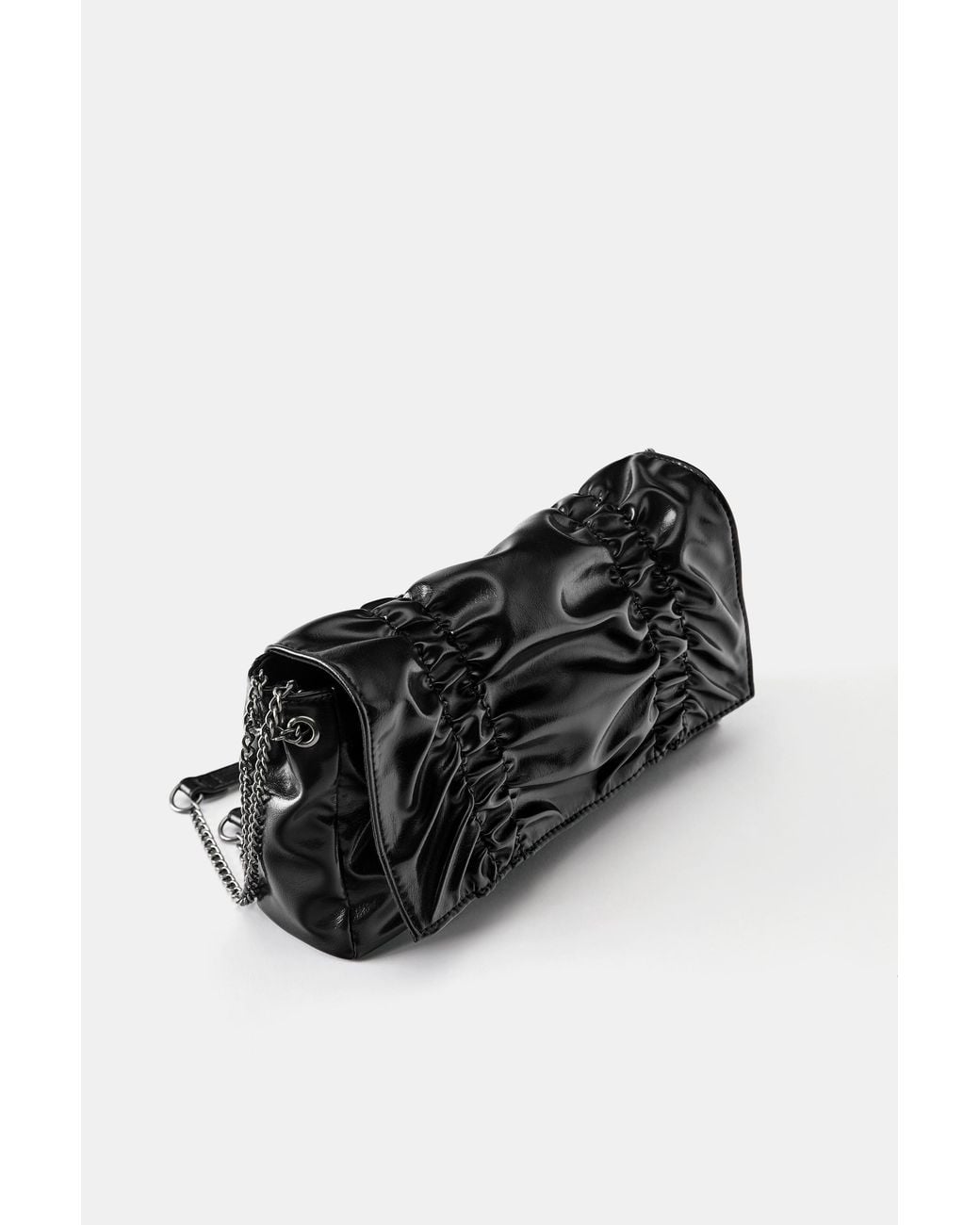 Pull&Bear Black Gathered Bag