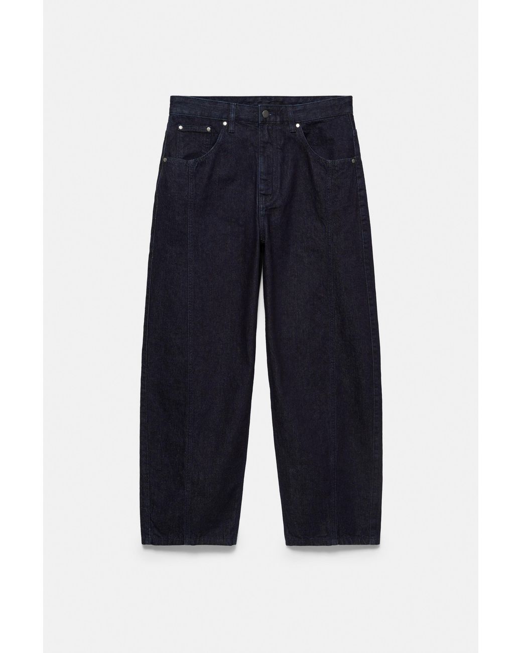 Jean Barrel Couture Frontale Pull&Bear pour homme en coloris Black