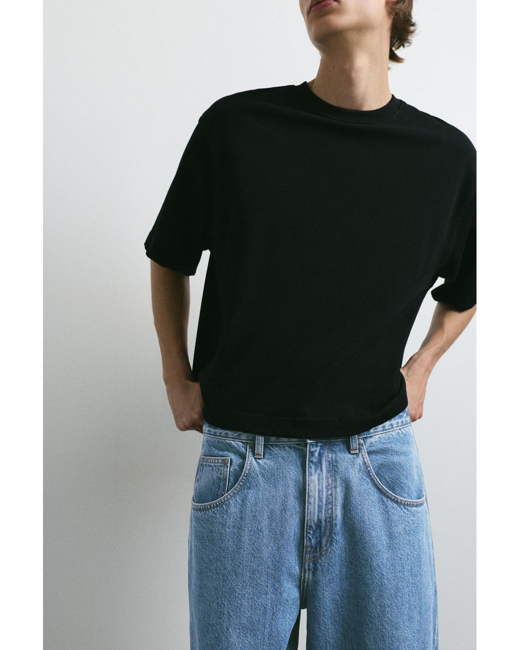 Jeans Barrel di Pull&Bear in Blue da Uomo