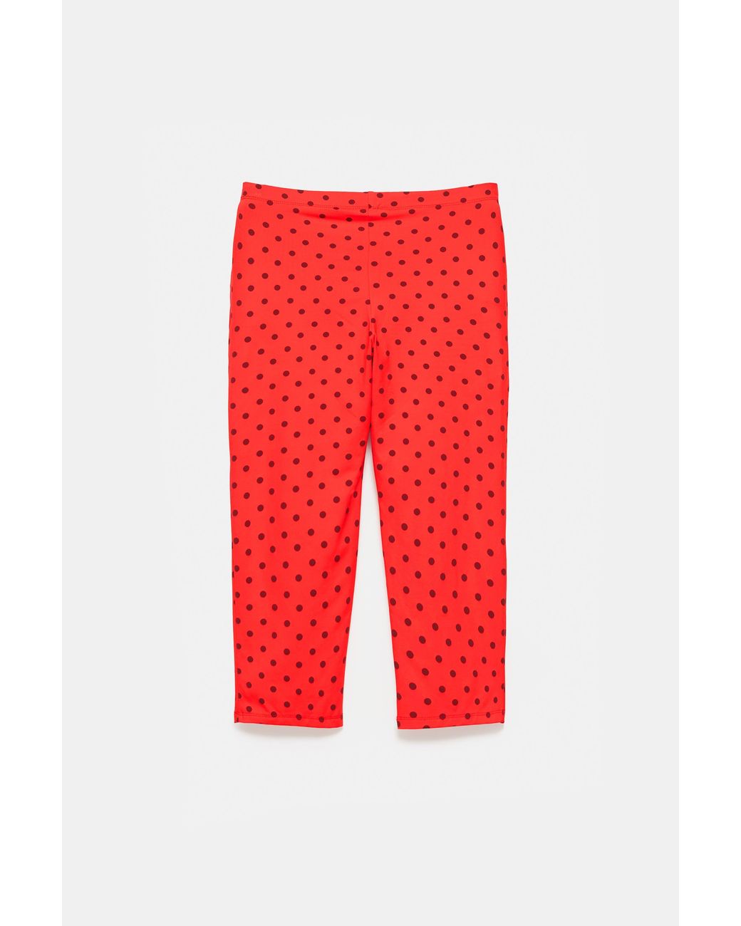 Pull&Bear Red Polka Dot Capris