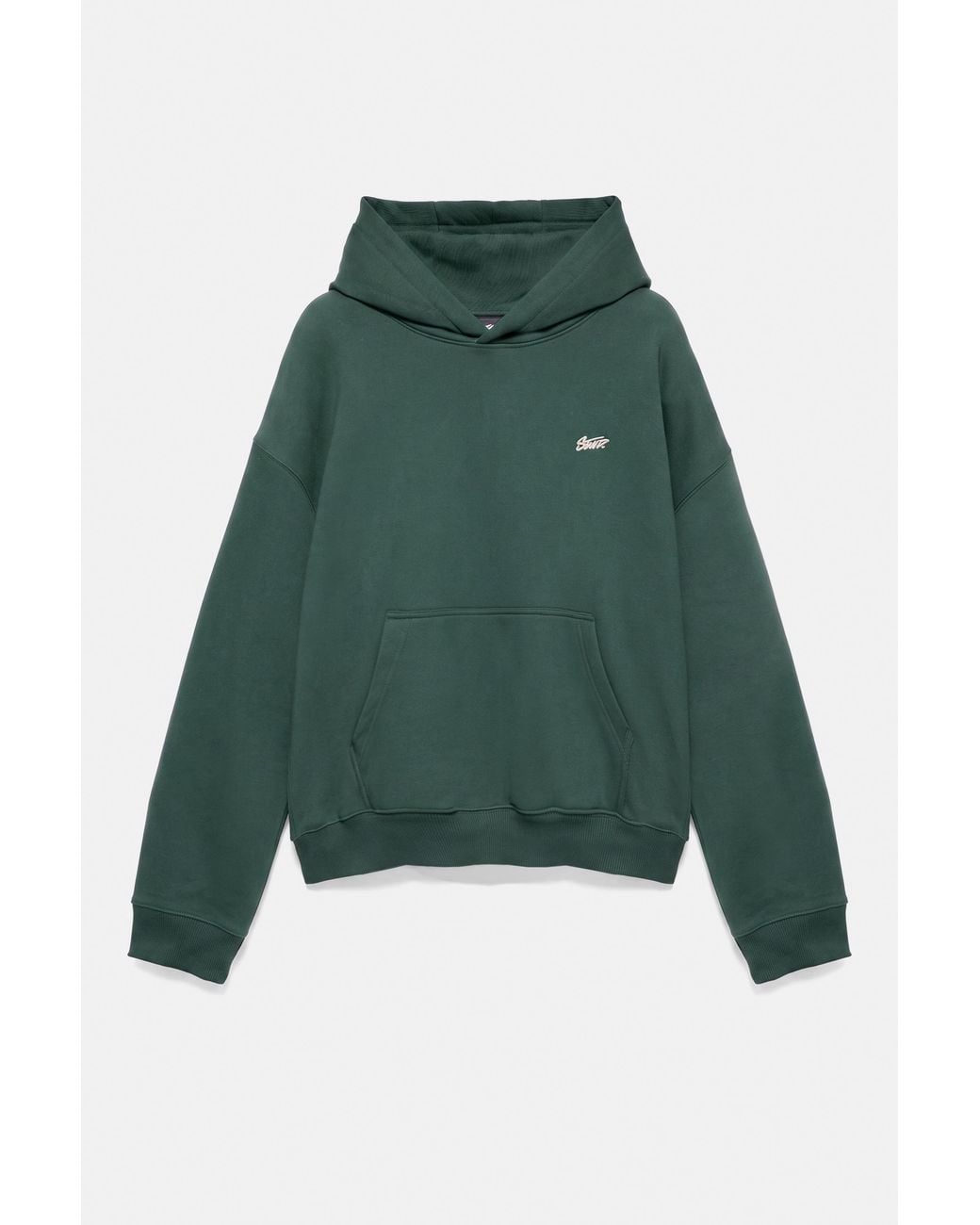 Pull&Bear Blue Stwd Logo Boxy Hoodie for men