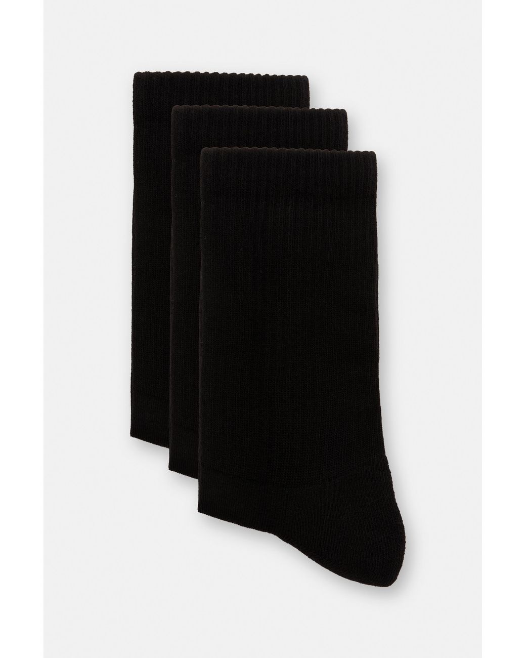 Pull&Bear Black Pack Of Long Socks for men
