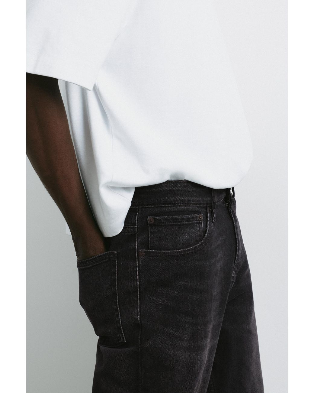 Jean Slim Pull&Bear pour homme en coloris Black