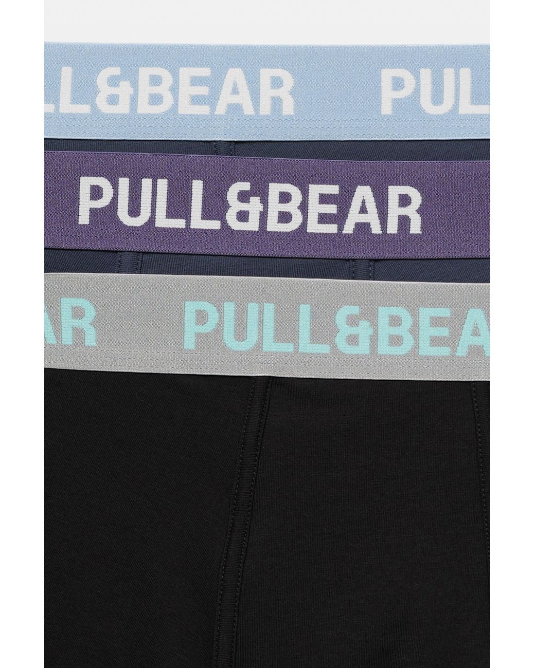 Pack 3 Boxer di Pull&Bear in Blue da Uomo
