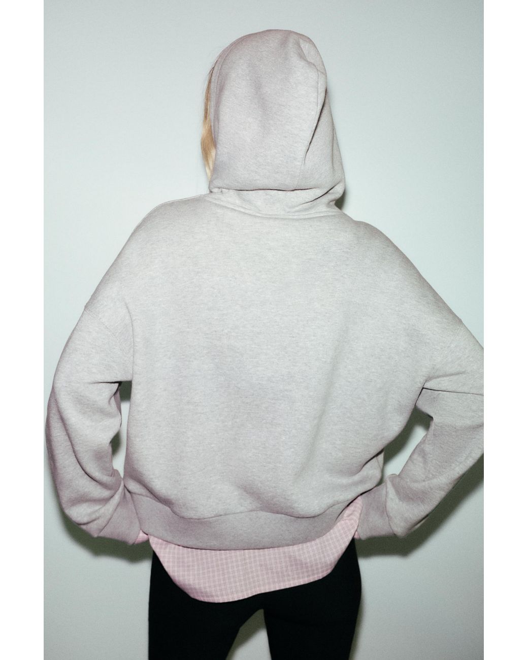 Pull&Bear Black Combined Hoodie