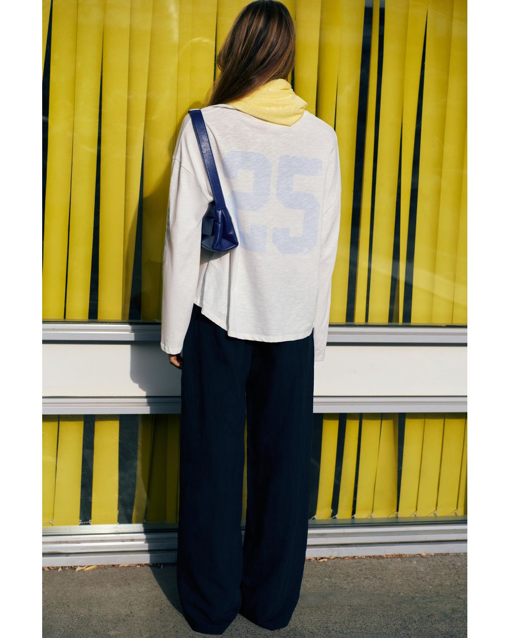 Pull&Bear Blue Buckle-Detail Trousers
