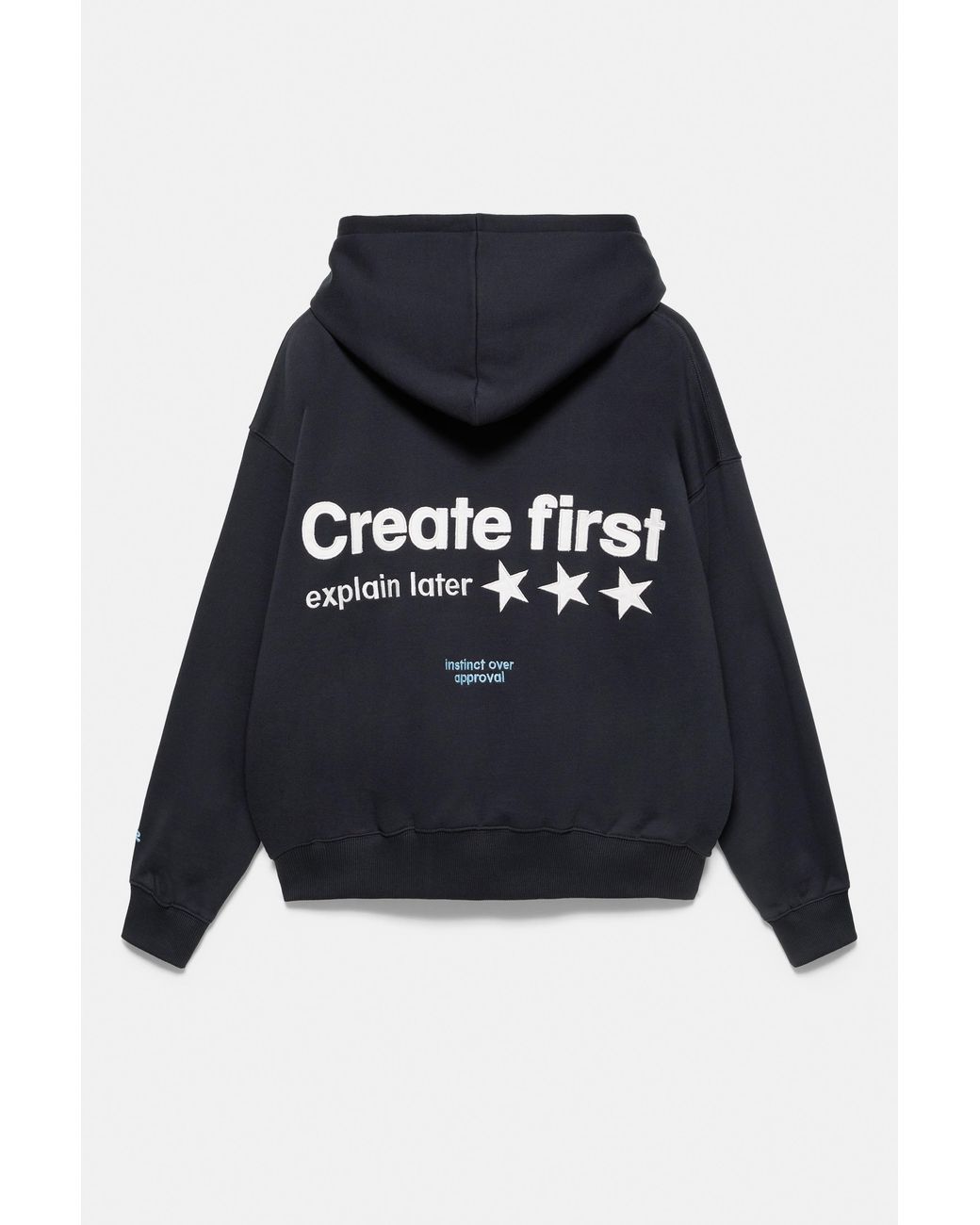 Sweat À Capuche Graphique Étoiles Pull&Bear en coloris Black