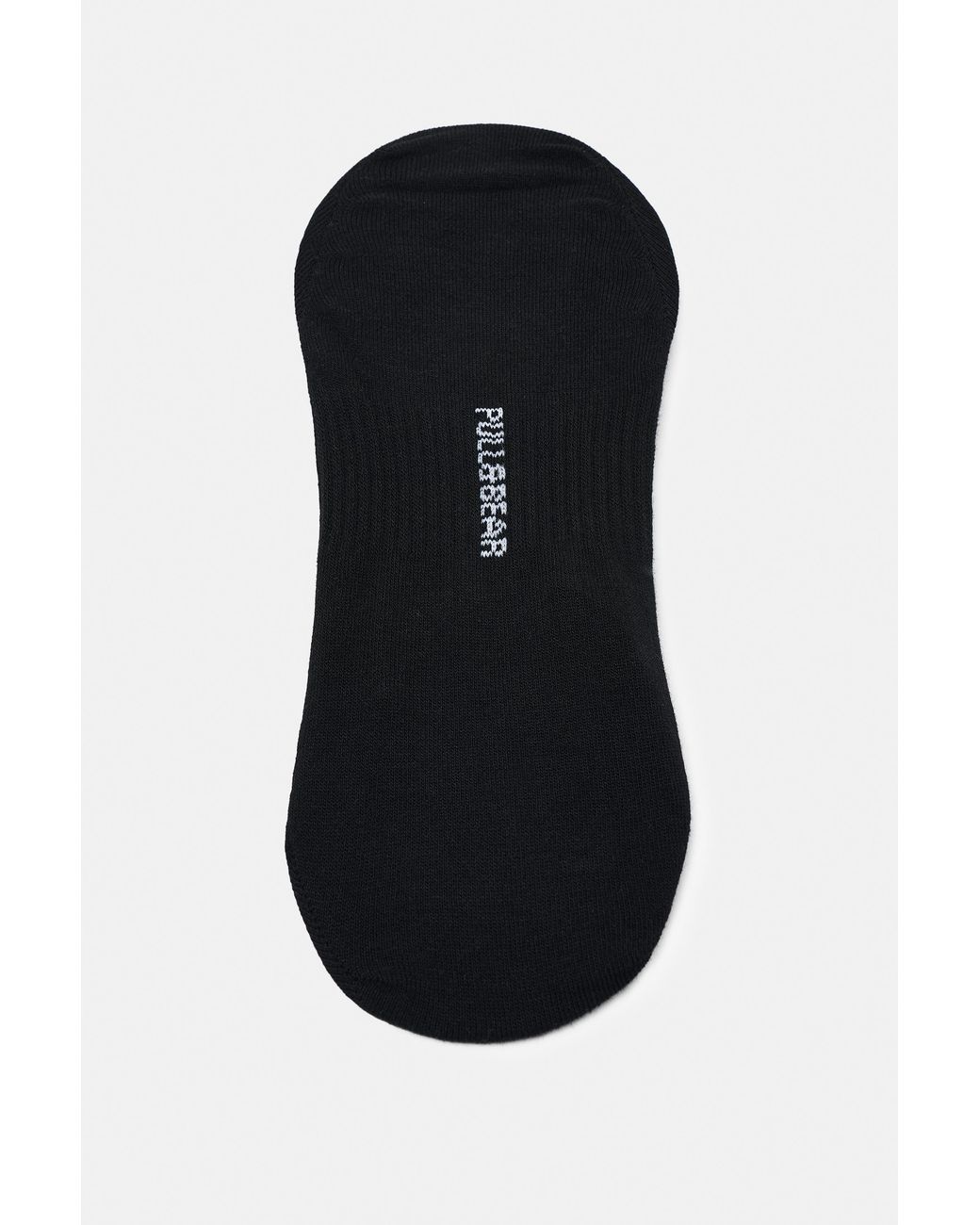 Pull&Bear Black Pack Of 4 Invisible Ankle Socks for men