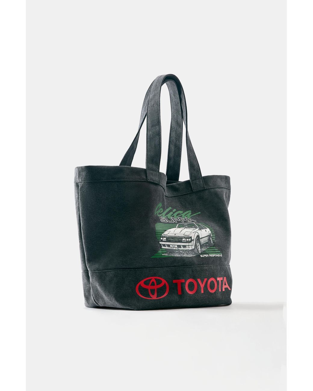 Pull&Bear Blue Toyota Canvas Tote Bag for men
