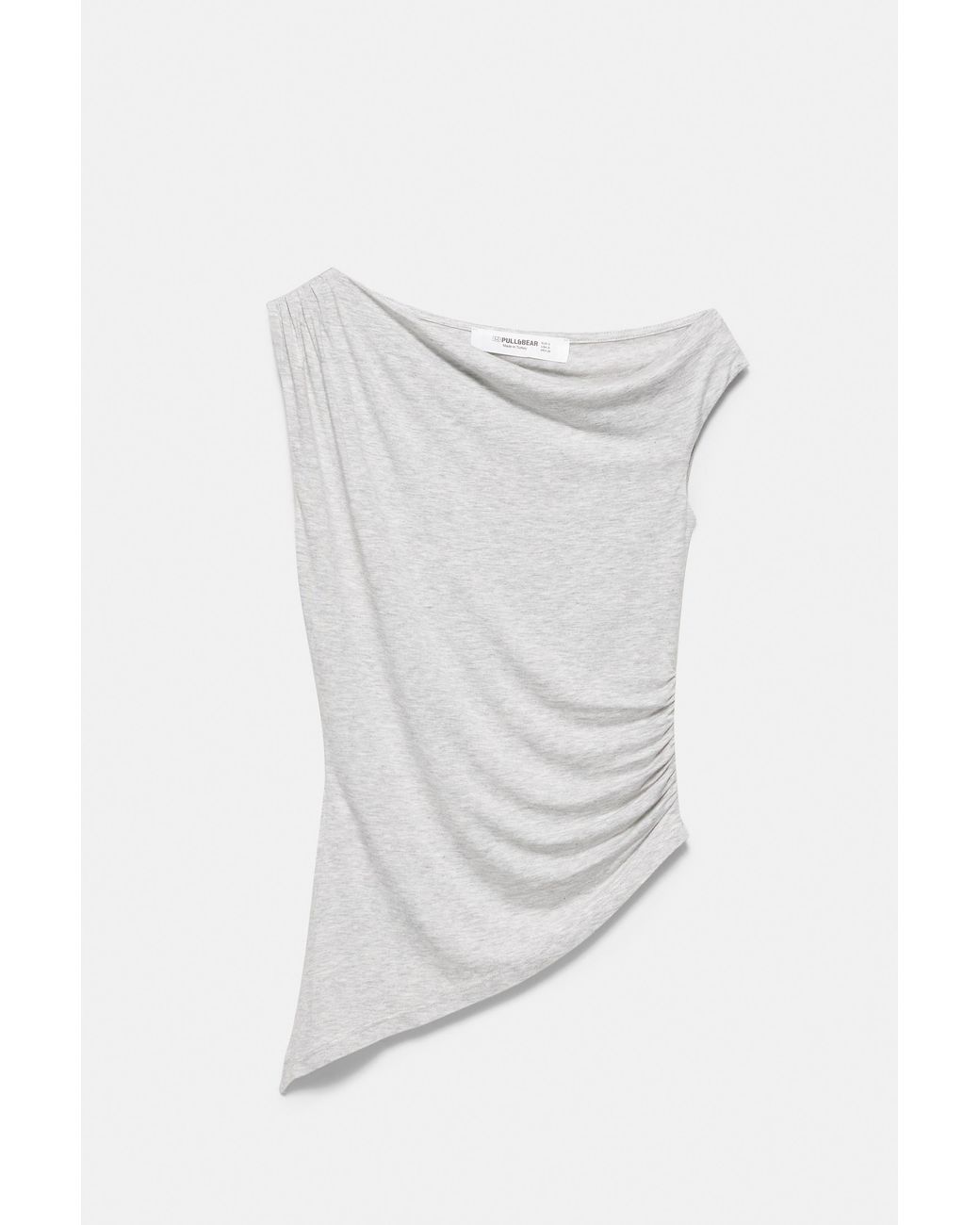 Top Asymétrique Pull&Bear en coloris Pink