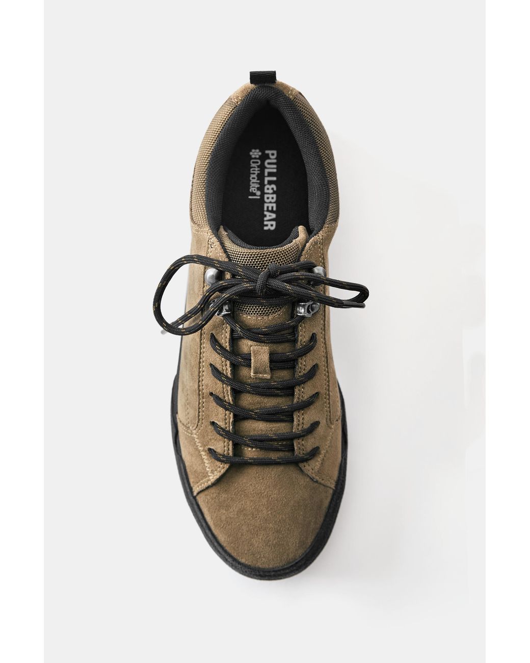 Pull&Bear Natural Lace-Up Casual Trainers for men