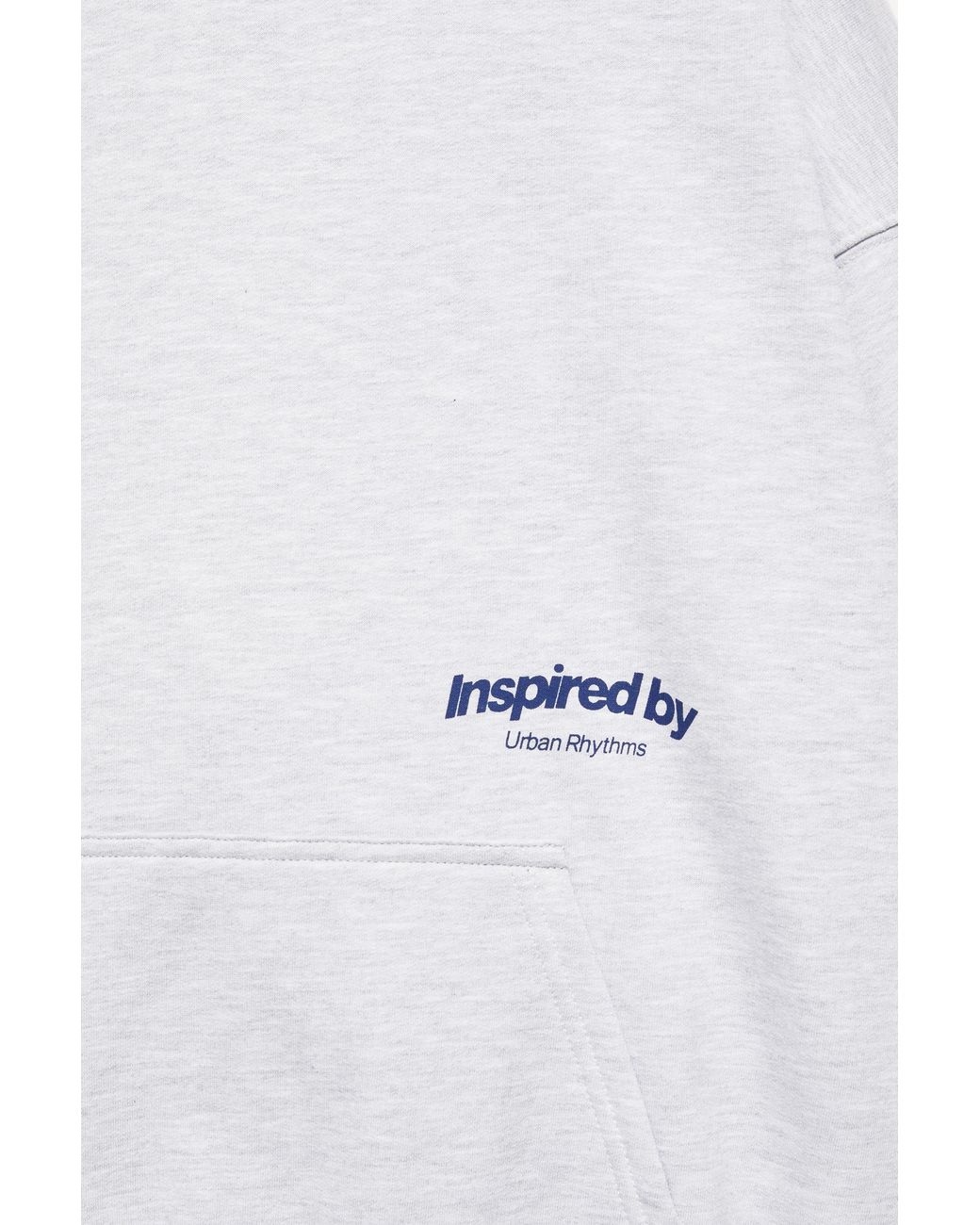 Sweat À Capuche Graphique En Daim Pull&Bear en coloris Gray