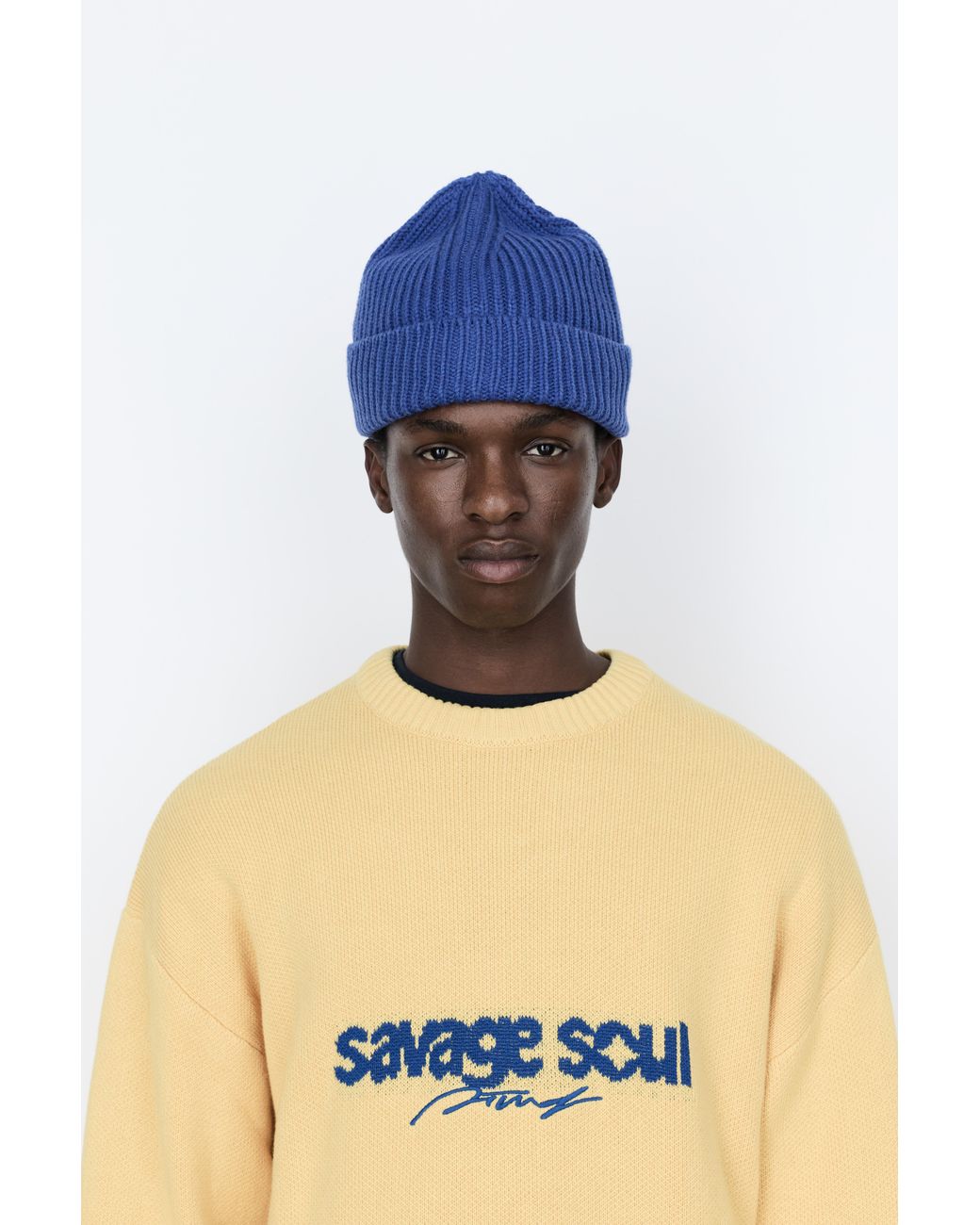 Berretto di Pull&Bear in Blue da Uomo