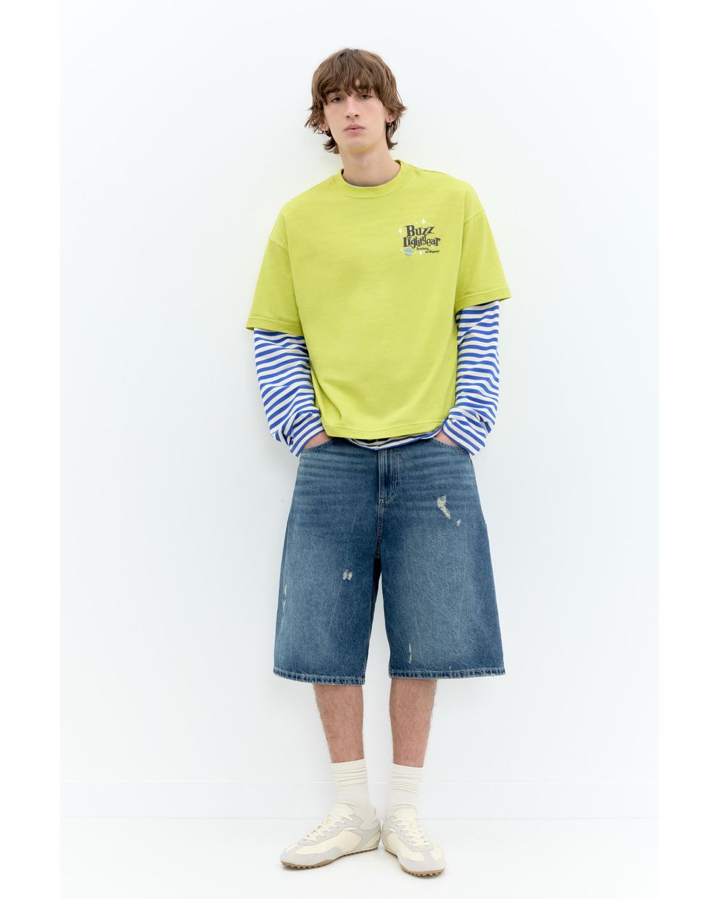 Pull&Bear Blue Toy Story Buzz Lightyear T-Shirt for men