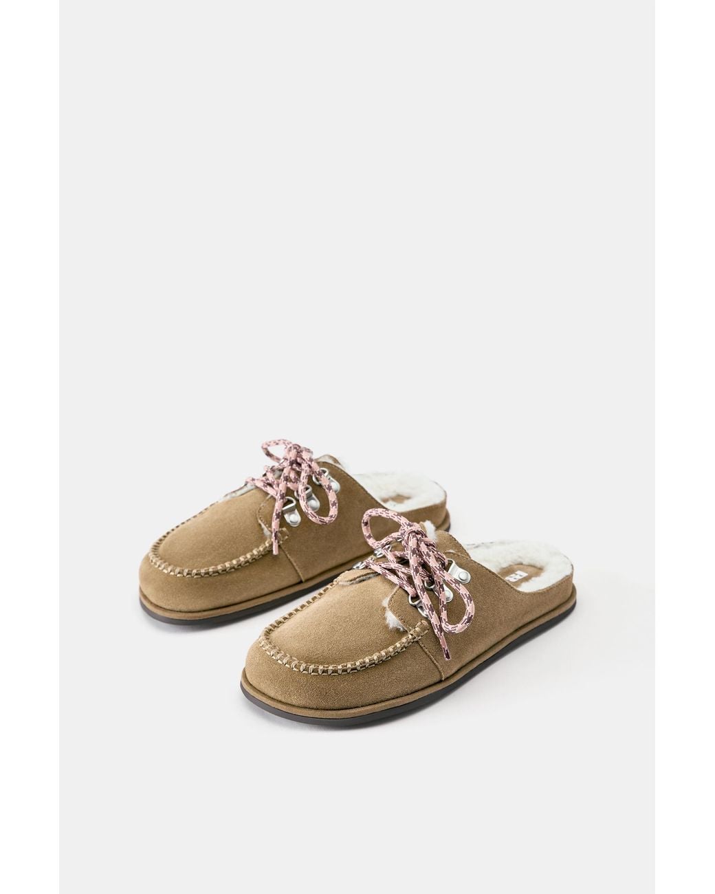 Pull&Bear Multicolor Leather Trekking Clogs