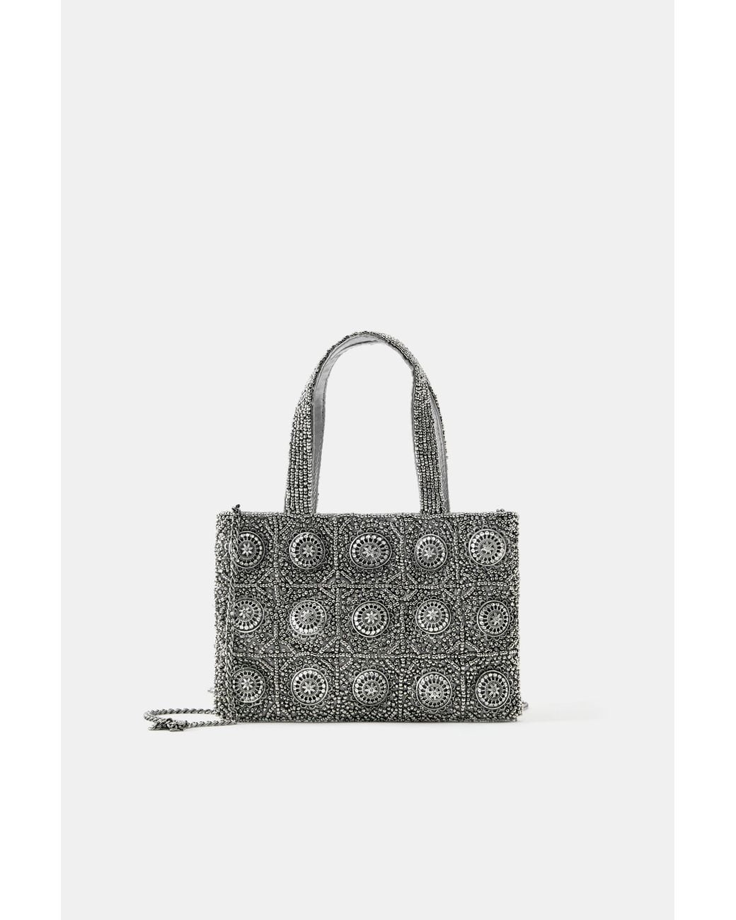Borsa Con Perline di Pull&Bear in Black