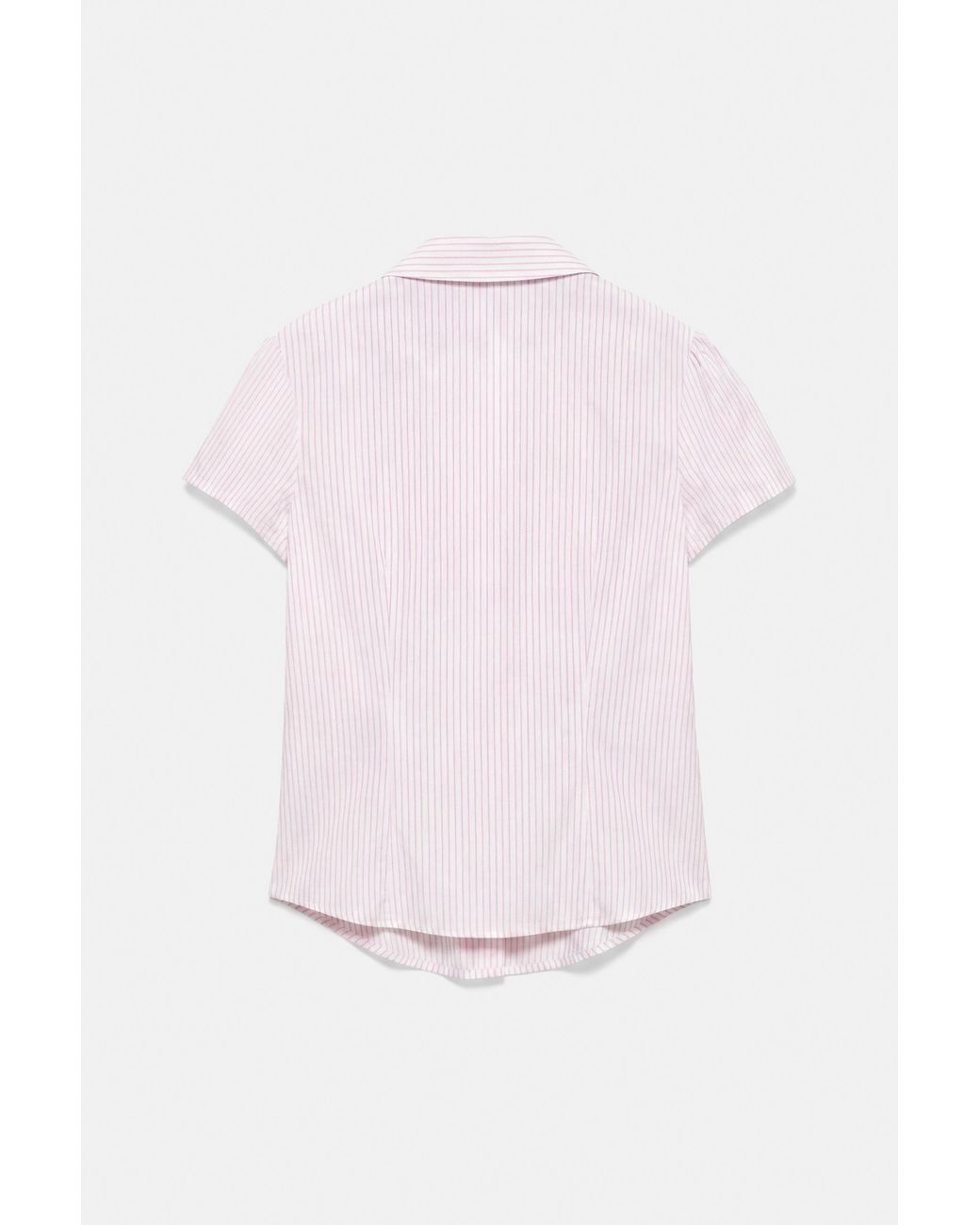 Pull&Bear White Slim Fit Short Sleeve Shirt