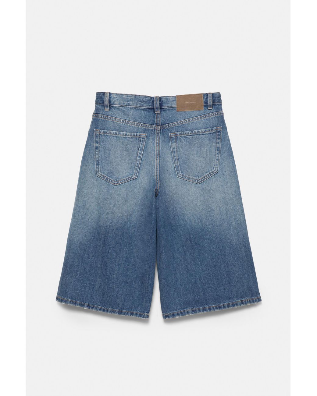 Jorts En Denim Taille Basse Pull&Bear en coloris Blue
