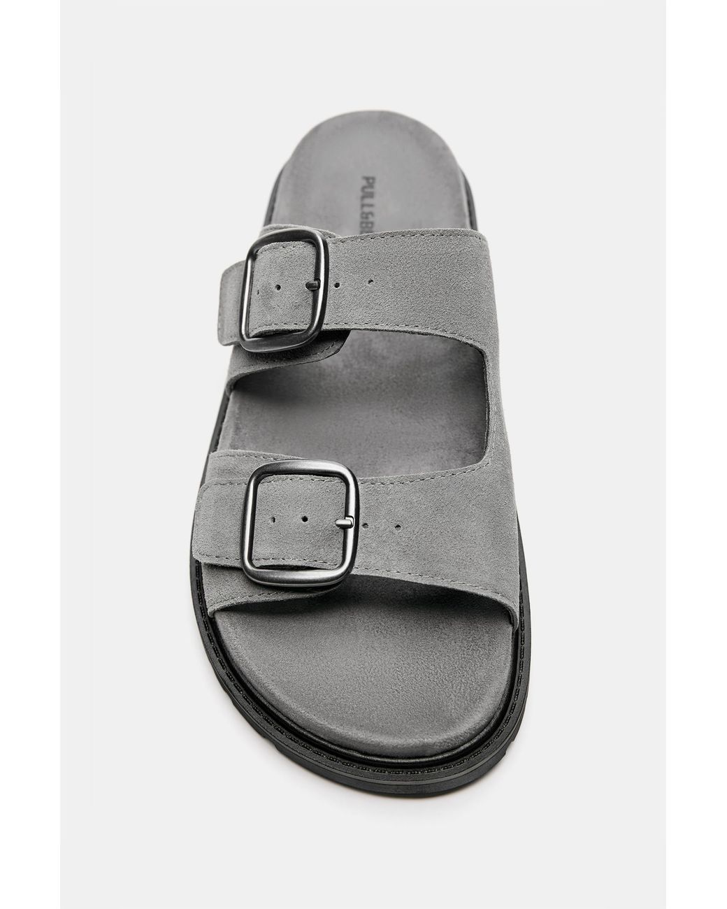 Pull&Bear Sandalen Mit Lederschnallen in White für Herren