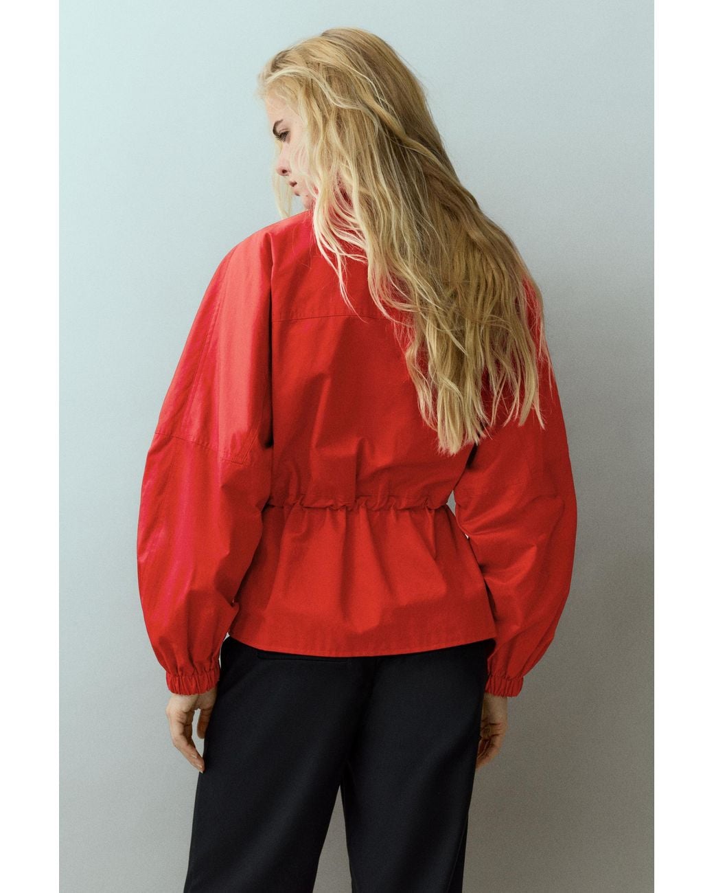Pull&Bear Waist-Gathered Jacket