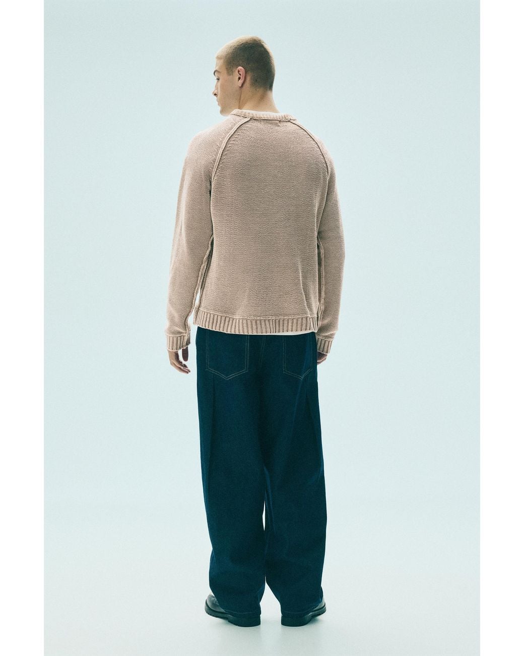 Pull&Bear Verwassen Trui in het Green voor heren