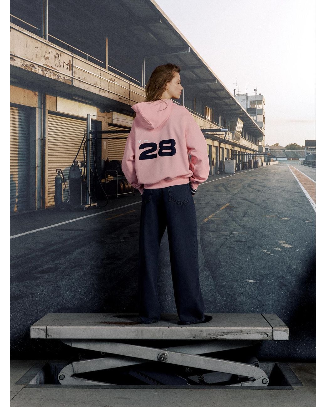 Pull&Bear Pink Disney X F1 Mickey Hood Sweatshirt