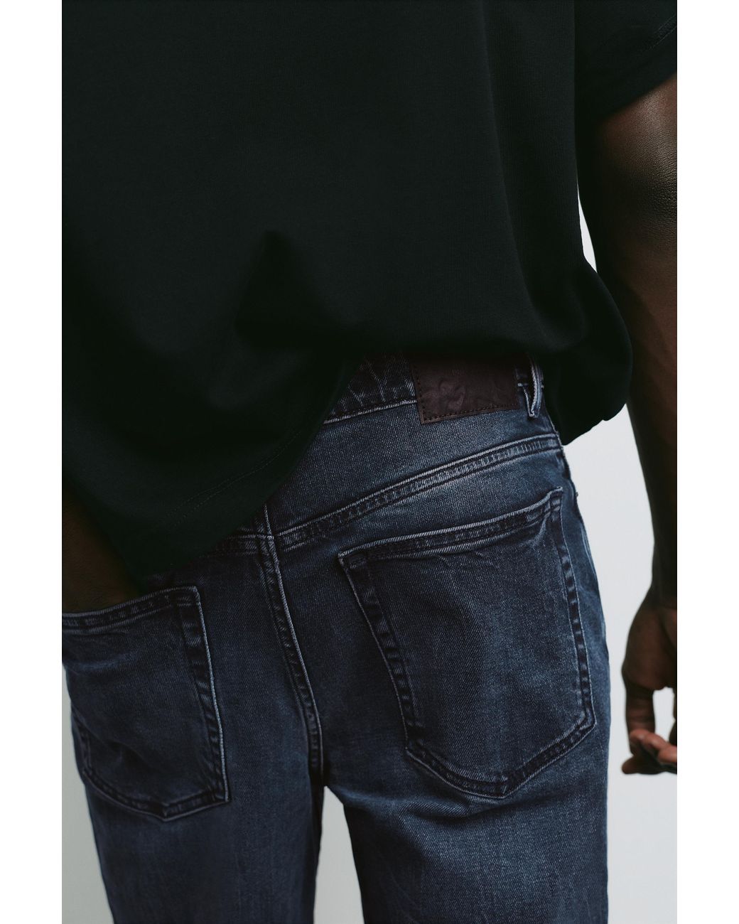 Pull&Bear Slim Jeans in het Black voor heren