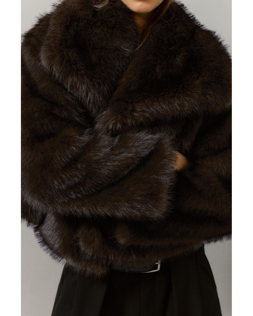 Cappotto Corto di Pull&Bear in Brown