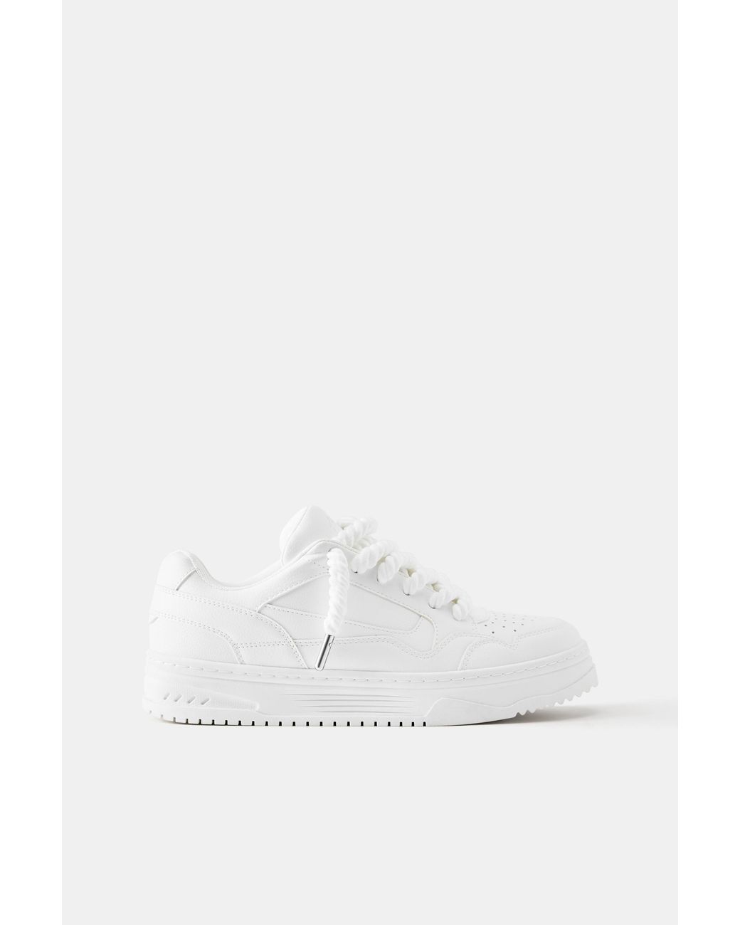 Pull&Bear Stwd Sneaker Mit Schnürung in White für Herren