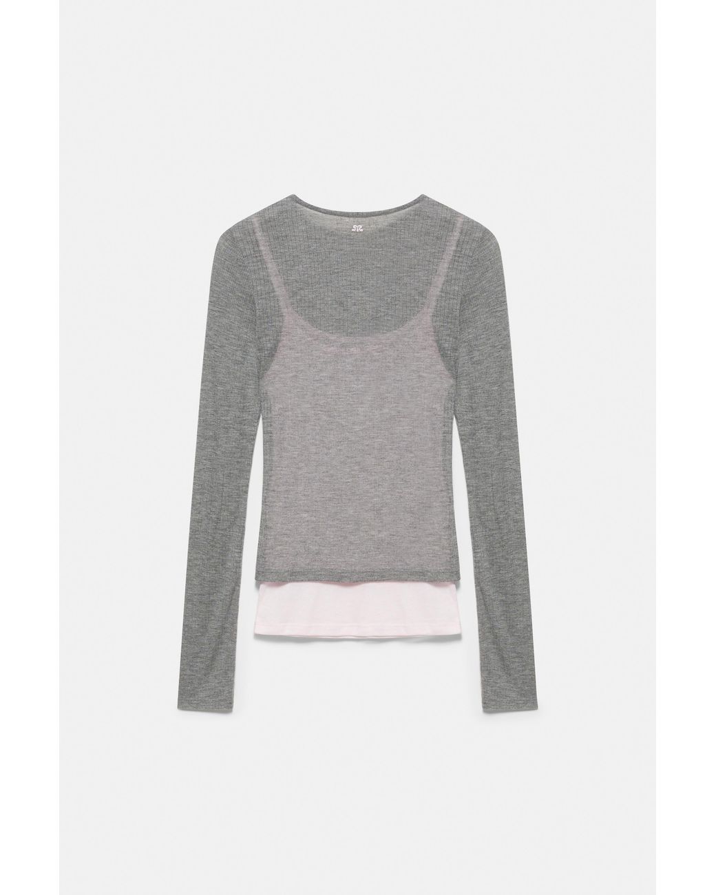 T-Shirt Superposé Fin Pull&Bear en coloris Blue