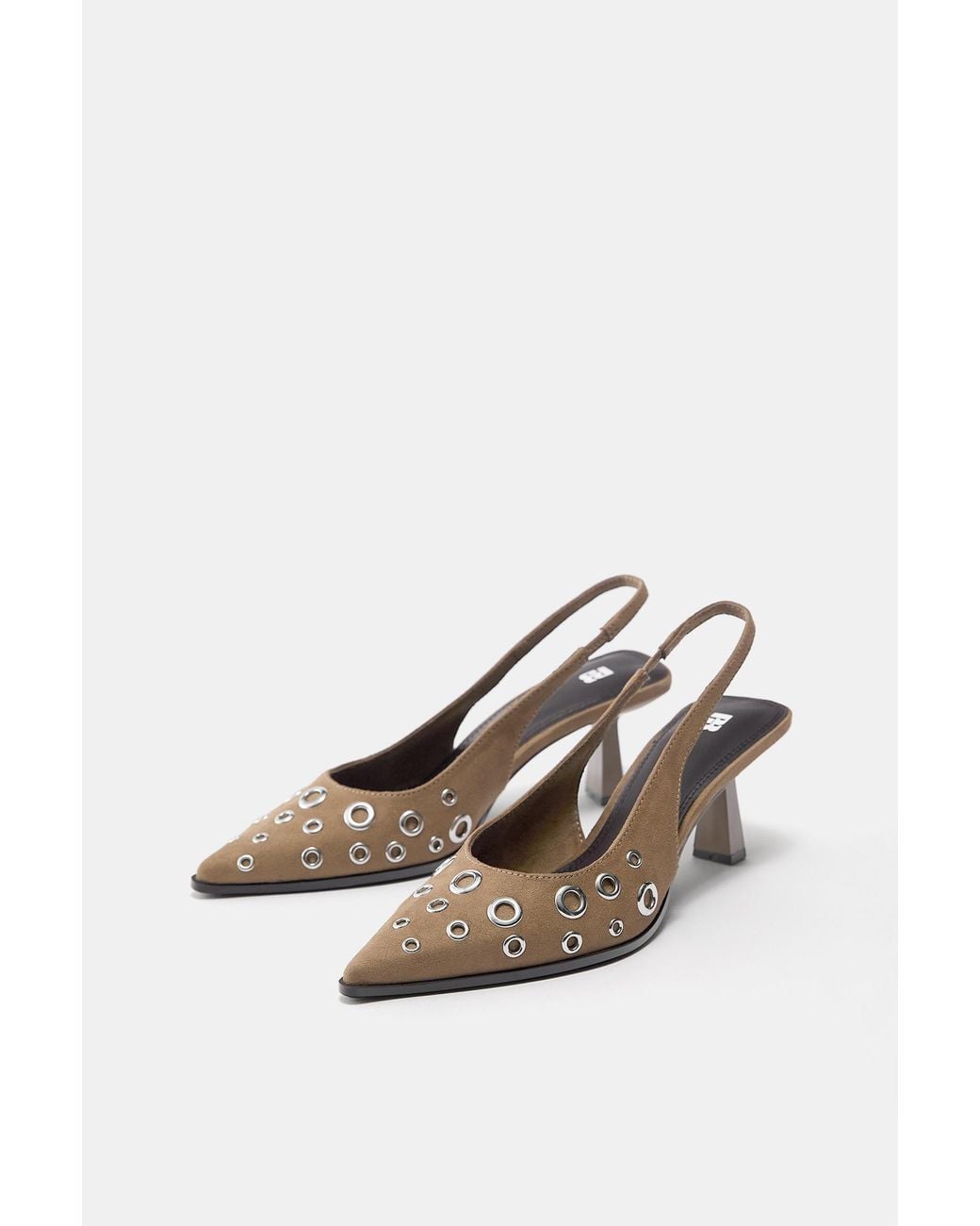 Pull&Bear Blue Absatzschuhe Mit Nieten