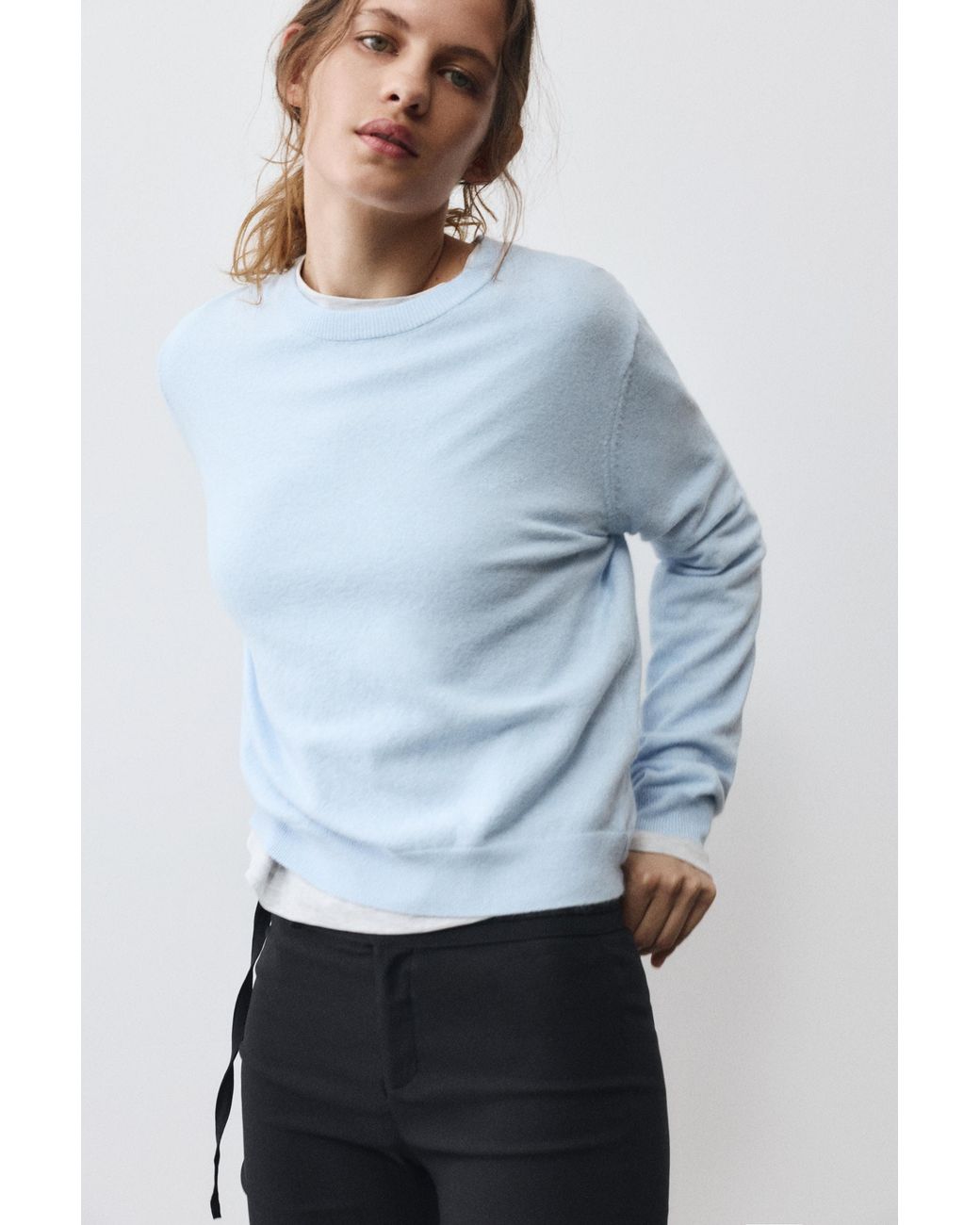 Pull&Bear Gray Basic Soft Knit Jumper