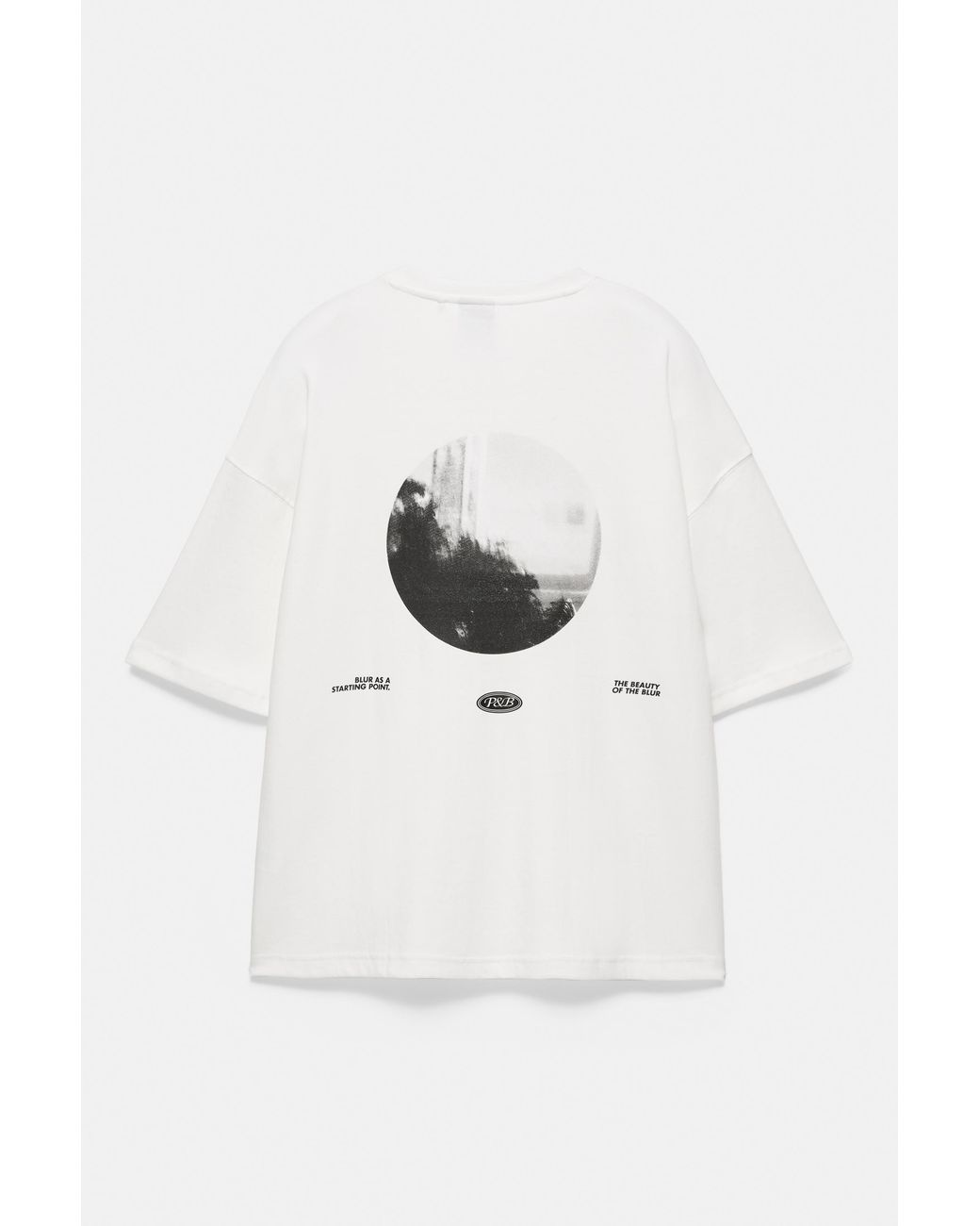 Pull&Bear Interlock T-Shirt Met Fotoprint in het White voor heren