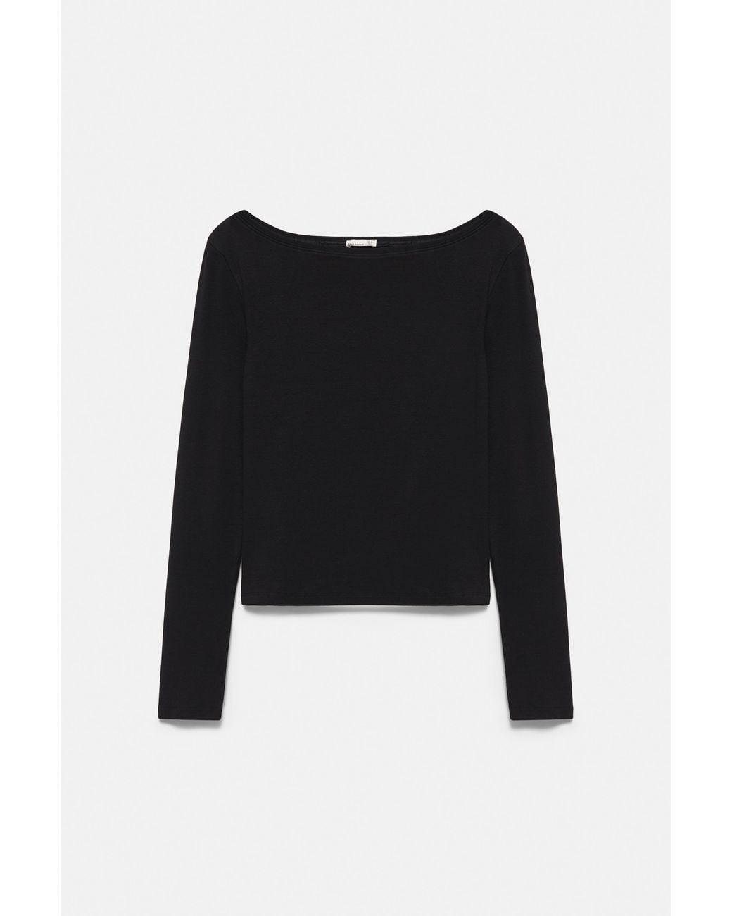 Pull&Bear Blue Boat Neck T-Shirt