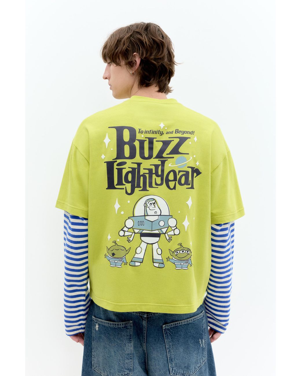 Pull&Bear Blue Toy Story Buzz Lightyear T-Shirt for men
