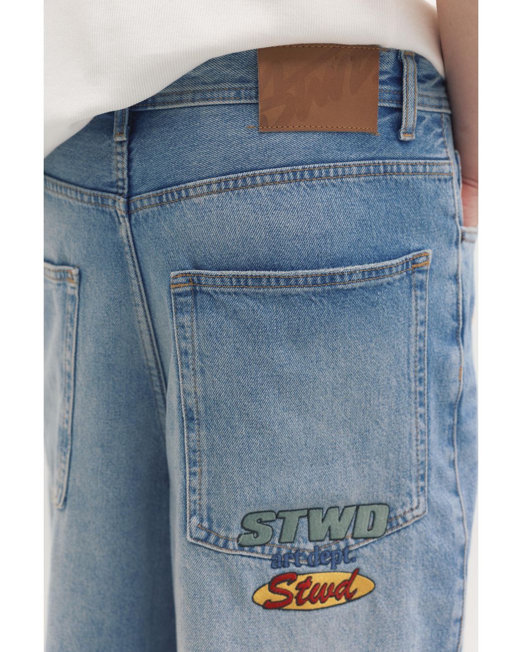 Pull&Bear Multicolor Skater Denim Bermuda Shorts for men
