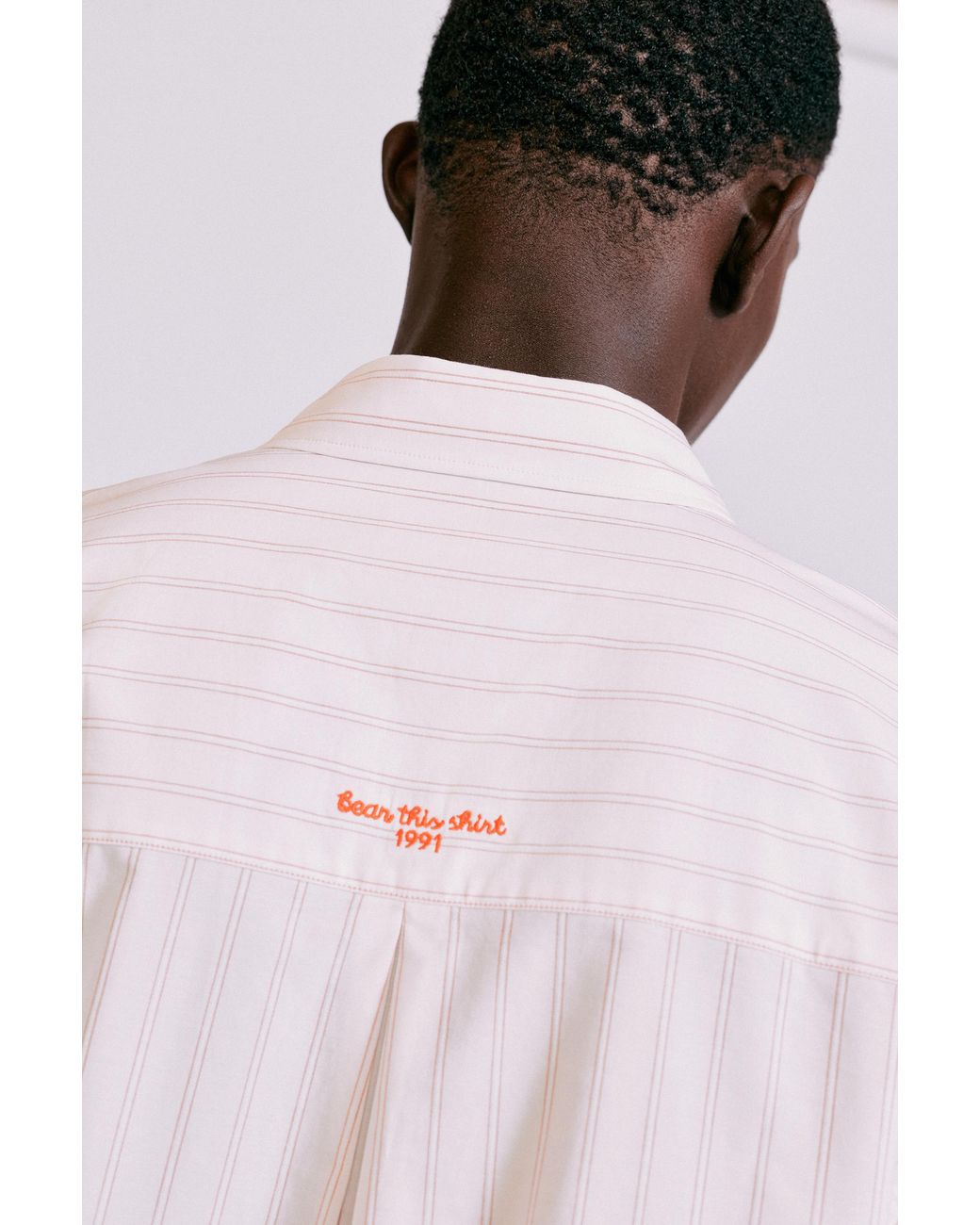 Pull&Bear Multicolor Striped Long Sleeve Shirt for men